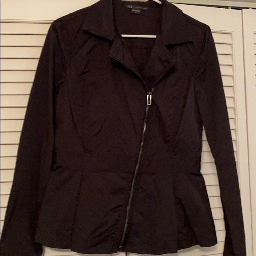 Armani Exchange Asymmetric Jacket with Pockets